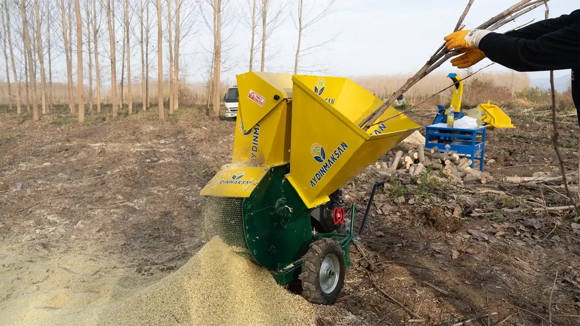 TTM-510B Mobil Benzinli Kırıcılı Talaş Makinesi